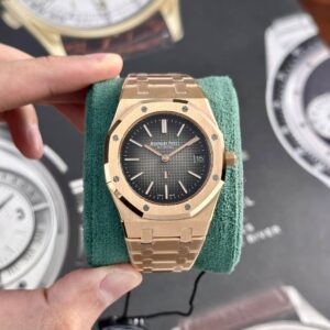 Đồng Hồ Audemars Piguet Royal Oak Jumbo Extra-thin 16202OR Mặt Xám Khói Rep 1:1 39mm