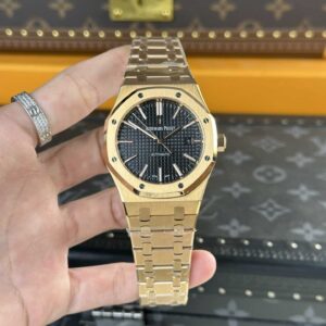 Đồng Hồ Audemars Piguet Royal Oak 15400OR Vàng Hồng Mặt Số Đen