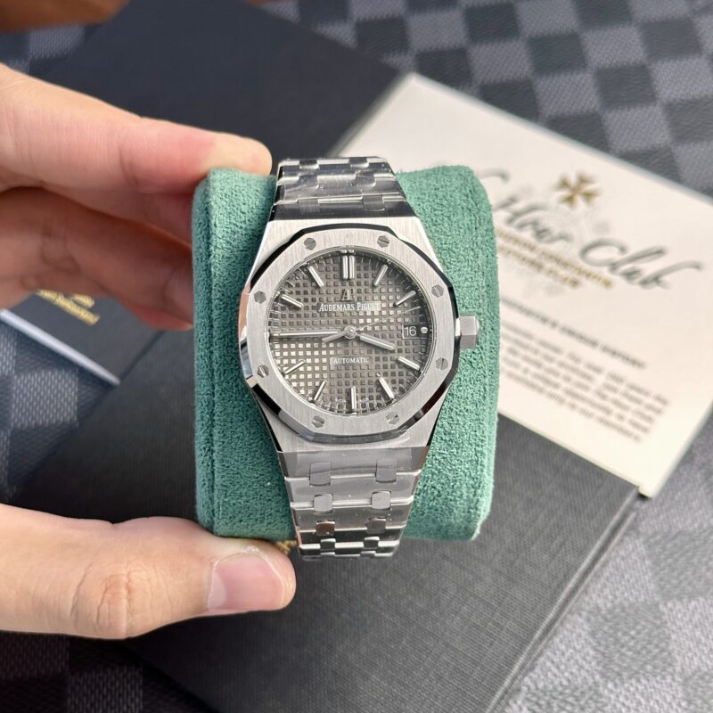 Đồng Hồ Audemars Piguet Royal Oak 15450ST Mặt Xám Dây Thép Rep 1:1 APS Factory 37mm