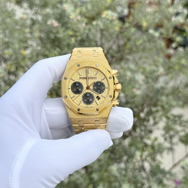 Đồng Hồ Audemars Piguet Royal Oak Chronograph 26240BA Vàng Sương Mặt Số Vàng Replica 41mm