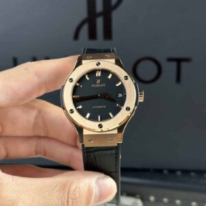 Đồng Hồ Hublot Classic Fusion King Gold Mặt Số Đen Rep 1:1 Cao Nhất JJF 38mm