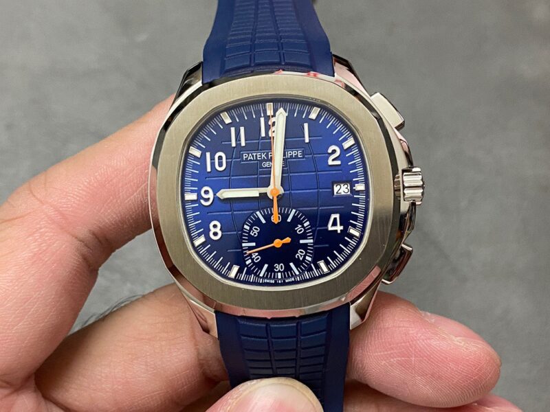 Patek Philippe Aquanaut 5968G Chronograph Blue Dial Replica 42.2mm