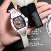 Đồng Hồ Richard Mille RM055 Bubba Watson Vỏ Gốm Trắng Rep 1:1 BBR V3 42.7mm