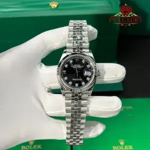 Rolex Datejust 126234 Black Diamond Dial Jubilee Bracelet Super Clone VSF 36mm