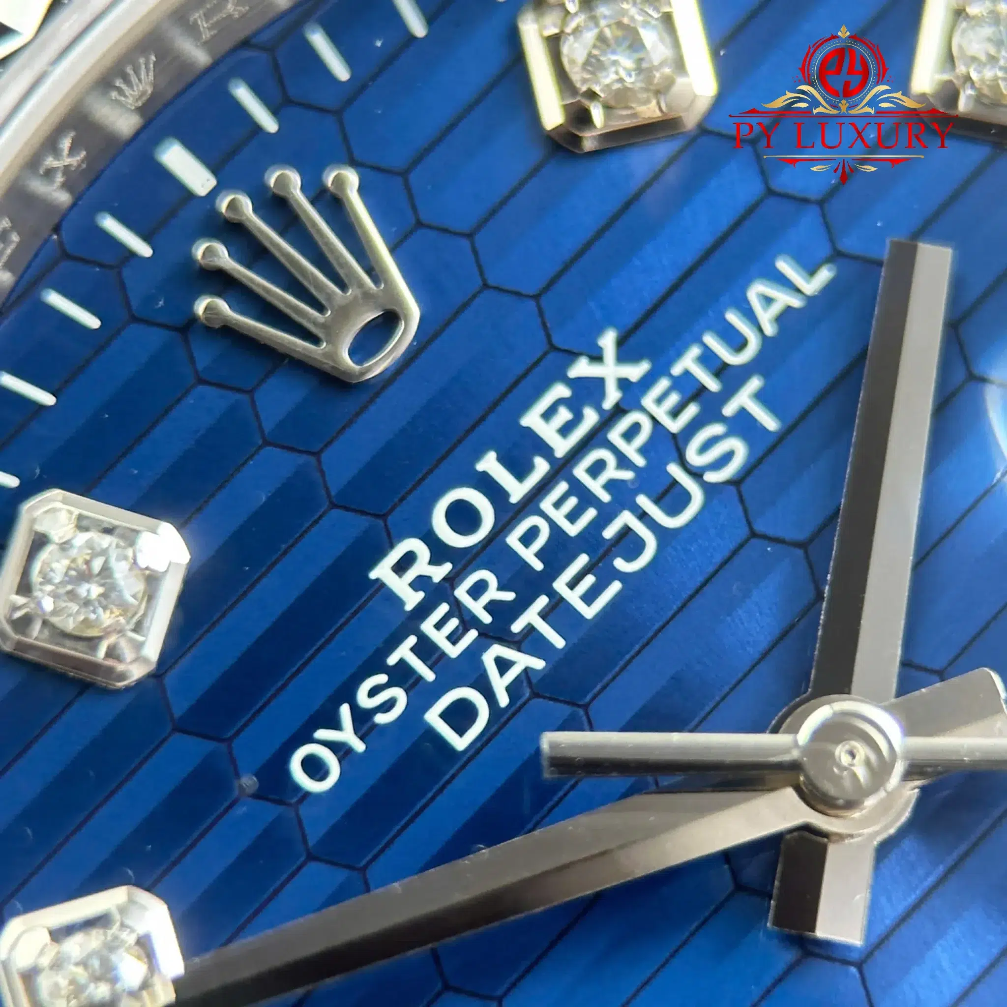 Rolex Datejust 126234 Blue Fluted-Motif Diamond Dial Jubilee Bracelet - 7