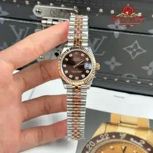 Rolex Datejust 278271 Two Tone Rose Gold Chocolate Diamond-set Dial Jubilee 1:1 Best Replica