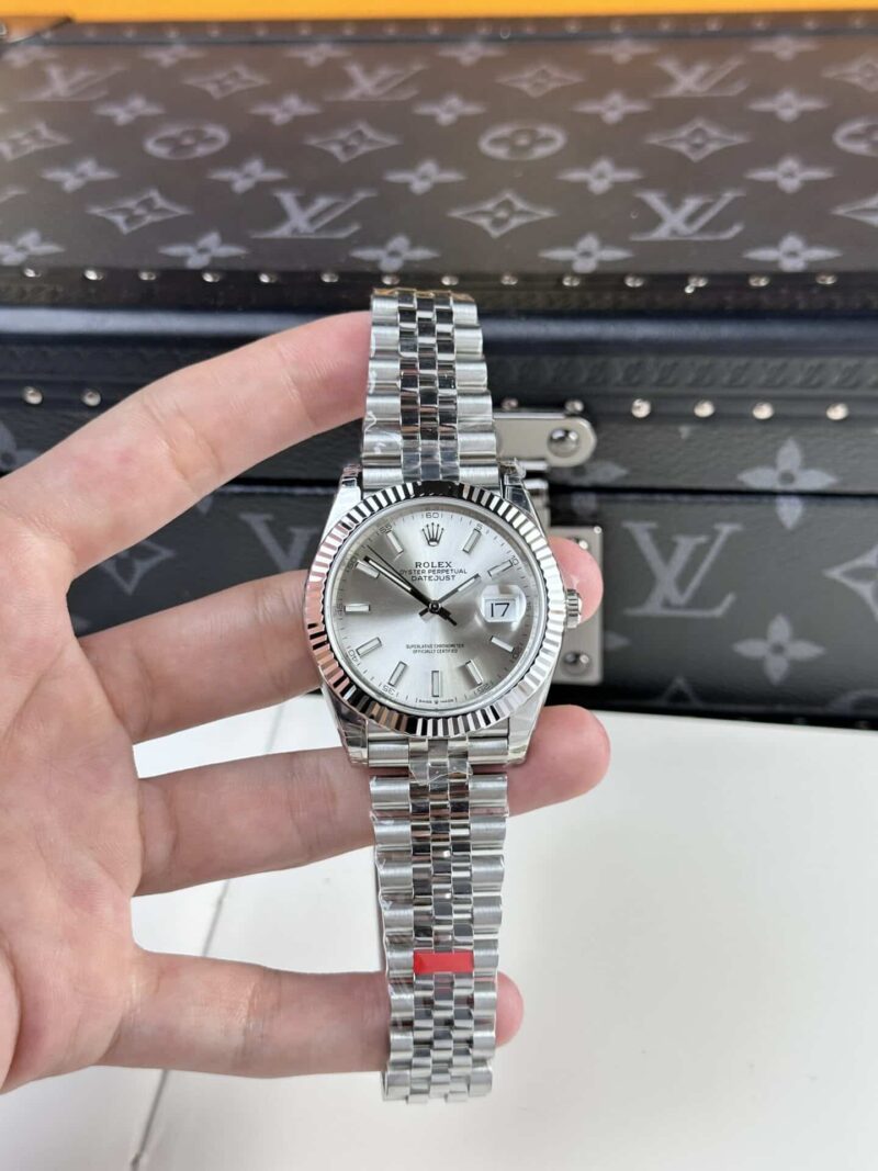 Đồng Hồ Rolex Datejust 126334 Mặt Số Bạc Cọc Dạ Quang Dây Jubilee Rep 1:1 VSF Cao Nhất 41mm