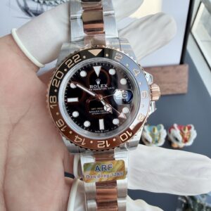 Rolex GMT-Master II 126711CHNR Two Tone Root Beer Black Dial Oyster Bracelet Super Clone ARF 40mm