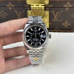 Rolex Sky-Dweller 326934 Black Dial Jubilee Bracelet Top Quality Replica 42mm