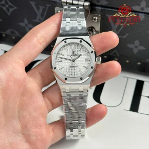 Audemars Piguet Royal Oak 15450ST White Dial Steel Bracelet Best Replica APS Factory 37mm