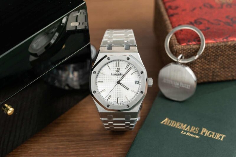 Đồng Hồ Nam Audemars Piguet Royal Oak 15500ST Mặt Xanh Dương Replica Cao Nhất 41mm