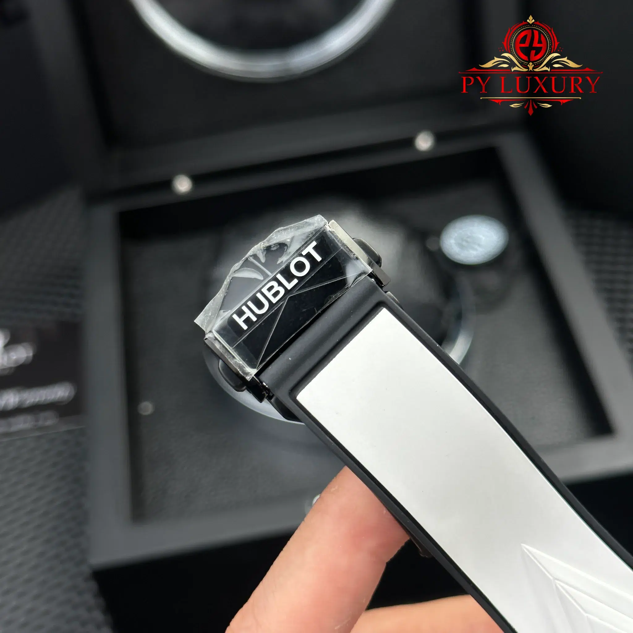 Hublot Big Bang Sang Bleu II White Ceramic Rubber Top Quality Replica - 13