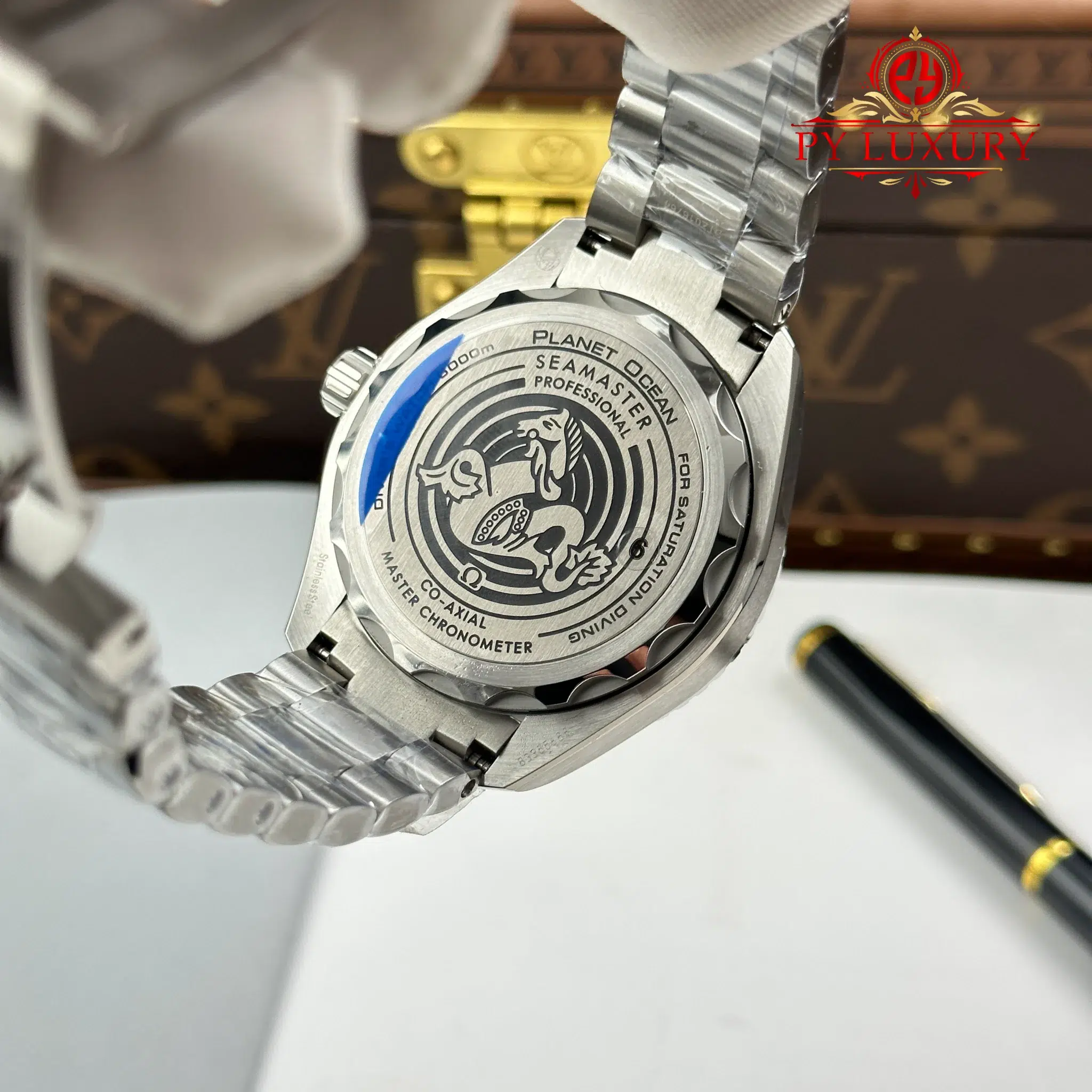 Omega Seamaster Planet Ocean 6000M Ultra Deep Blue Dial Best Replica - 9