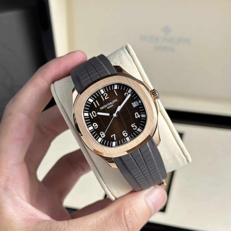 Patek Philippe Aquanaut 5167R-001 Rose Gold Brown Dial Top Quality Replica 3K Factory