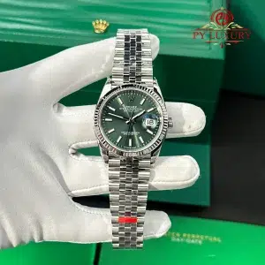 Rolex Datejust 36 126234-0051 Mint Green Dial Luminous Jubilee Top Quality Replica VS Factory