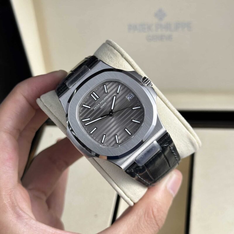 Đồng Hồ Patek Philippe Nautilus 5711G-001 Mặt Xám Replica 1:1 Cao Nhất 40mm