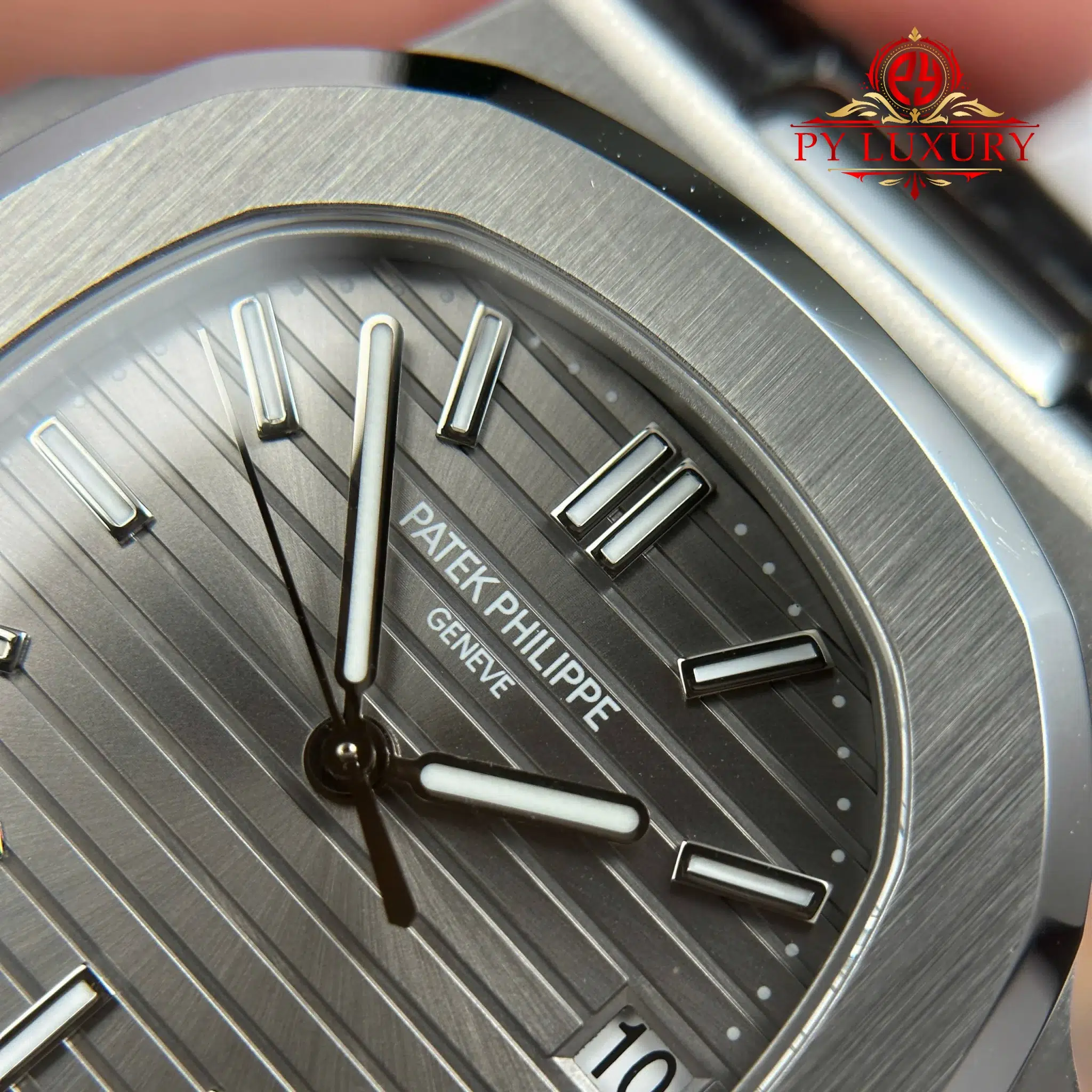 Patek Philippe Nautilus 5711G-001 Grey Dial Leather Strap 1-1 Best Replica BBF - 5