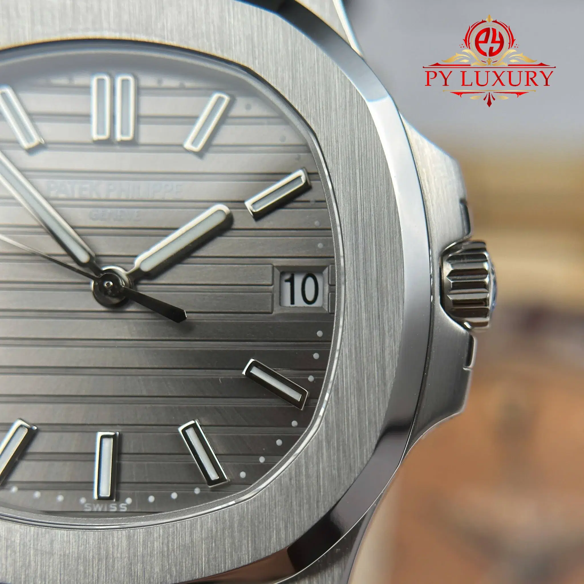 Patek Philippe Nautilus 5711G-001 Grey Dial Leather Strap 1-1 Best Replica BBF - 6