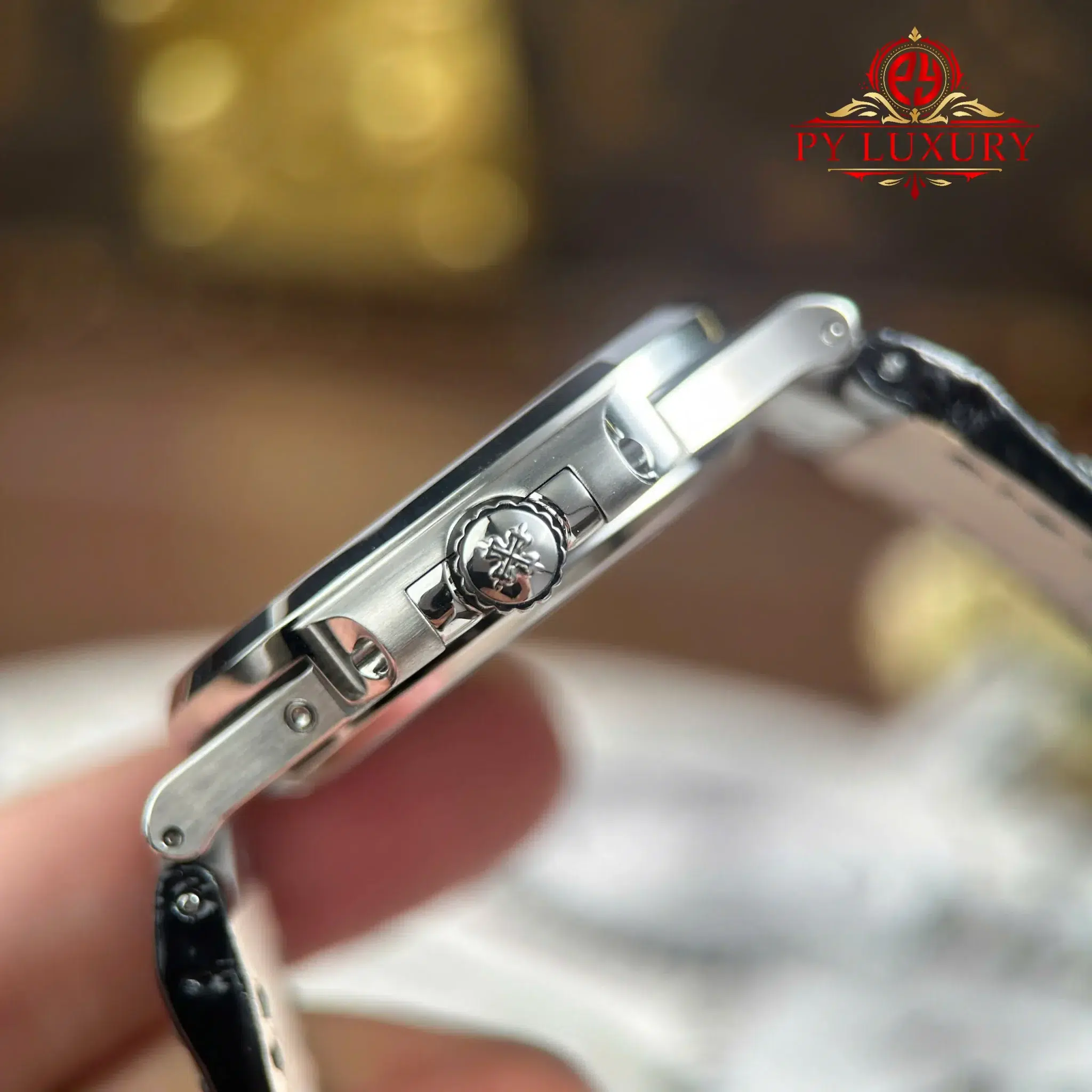 Patek Philippe Nautilus 5712 Blue Dial Leather Best Quality Replica - 8