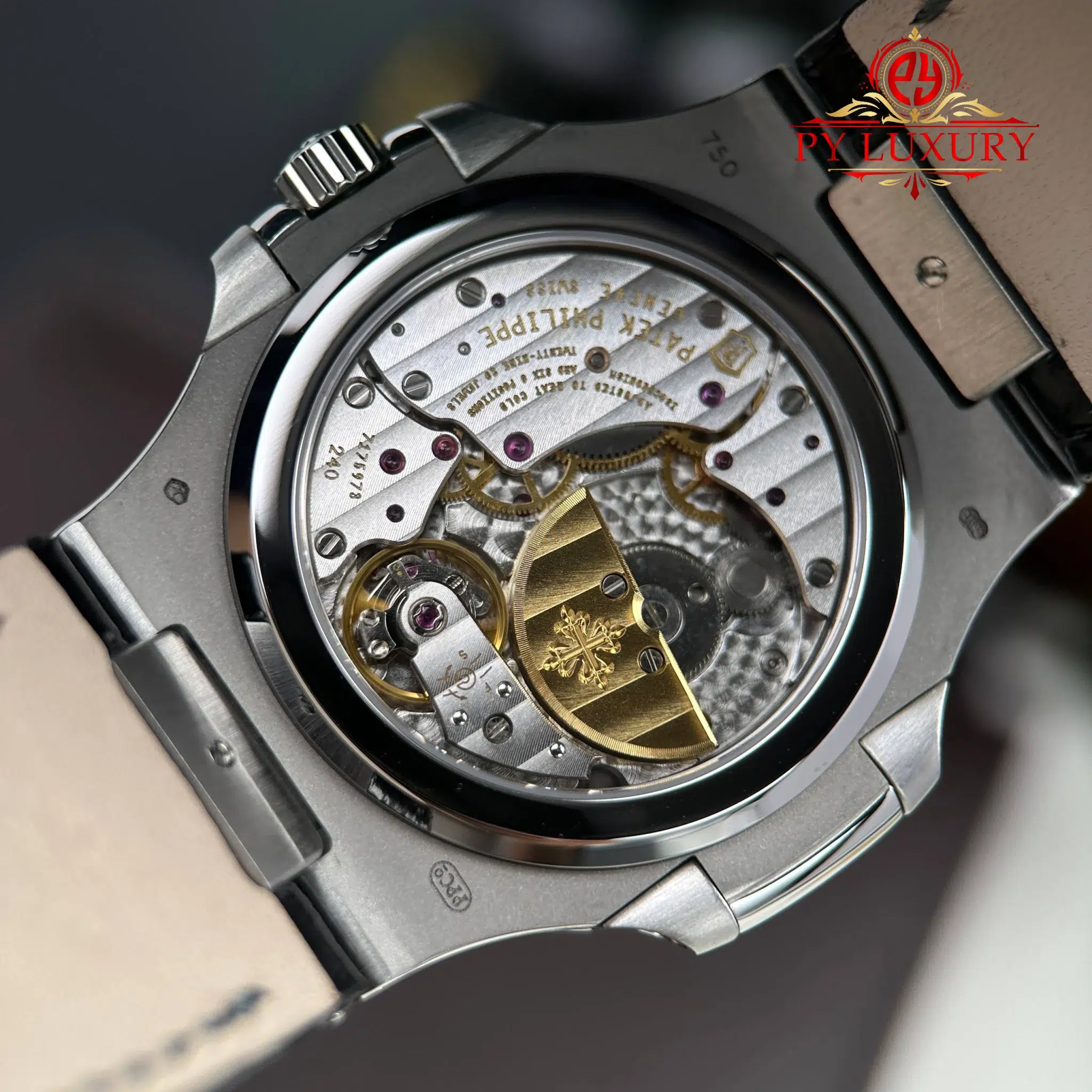Patek Philippe Nautilus 5712G-001 Grey Dial Leather Strap Best Quality Replica - 11