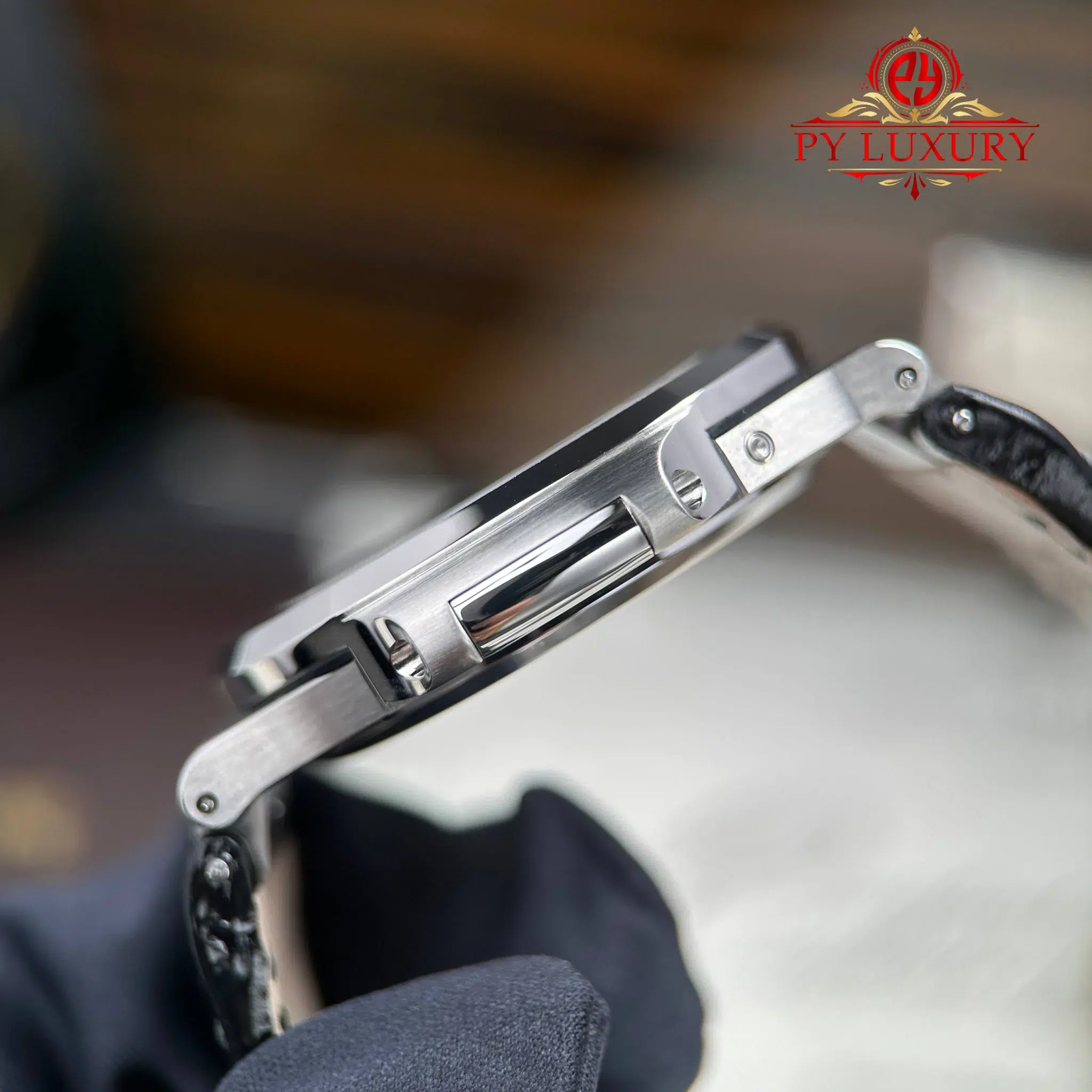 Patek Philippe Nautilus 5712G-001 Grey Dial Leather Strap Best Quality Replica - 9