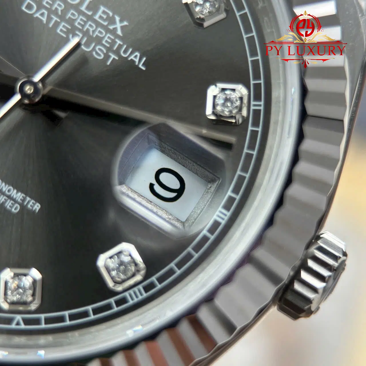 Rolex Datejust 126334 Grey Diamond Dial Jubilee Bracelet Best Replica - 7