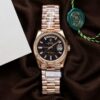 Rolex Day-Date 228235 Rose Gold Einsenkiesel Baguette Dial 186g Best Replica Q Factory 40mm