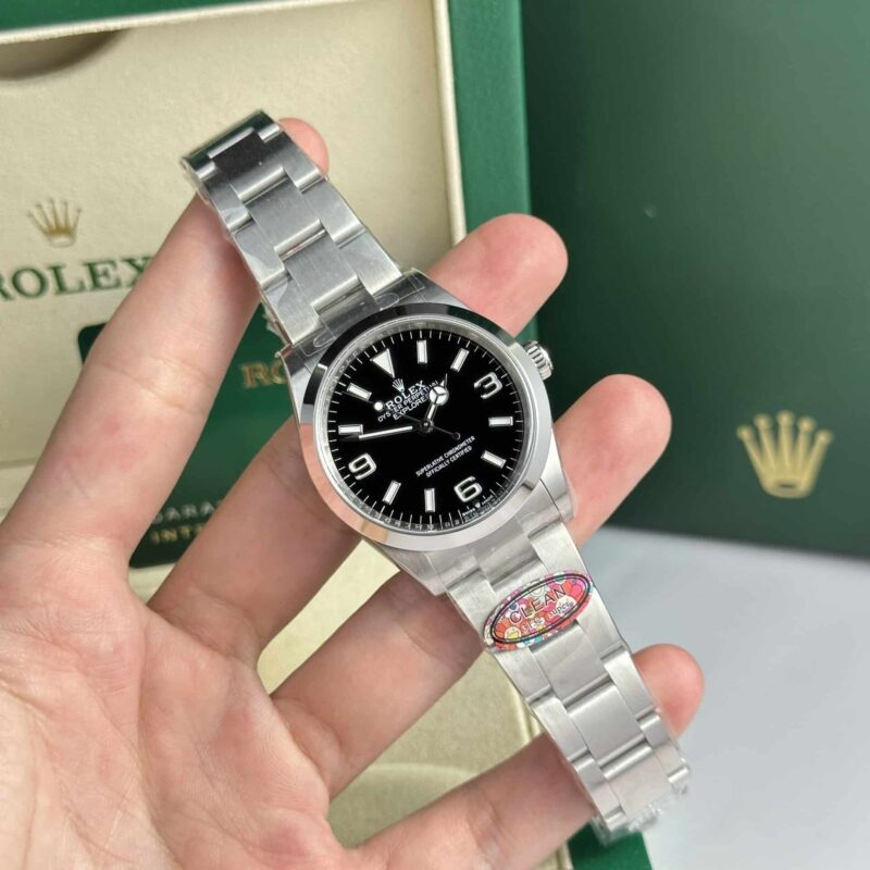 Đồng Hồ Rolex Explorer 124270 Mặt Đen Rep 1:1 Clean Factory 36mm