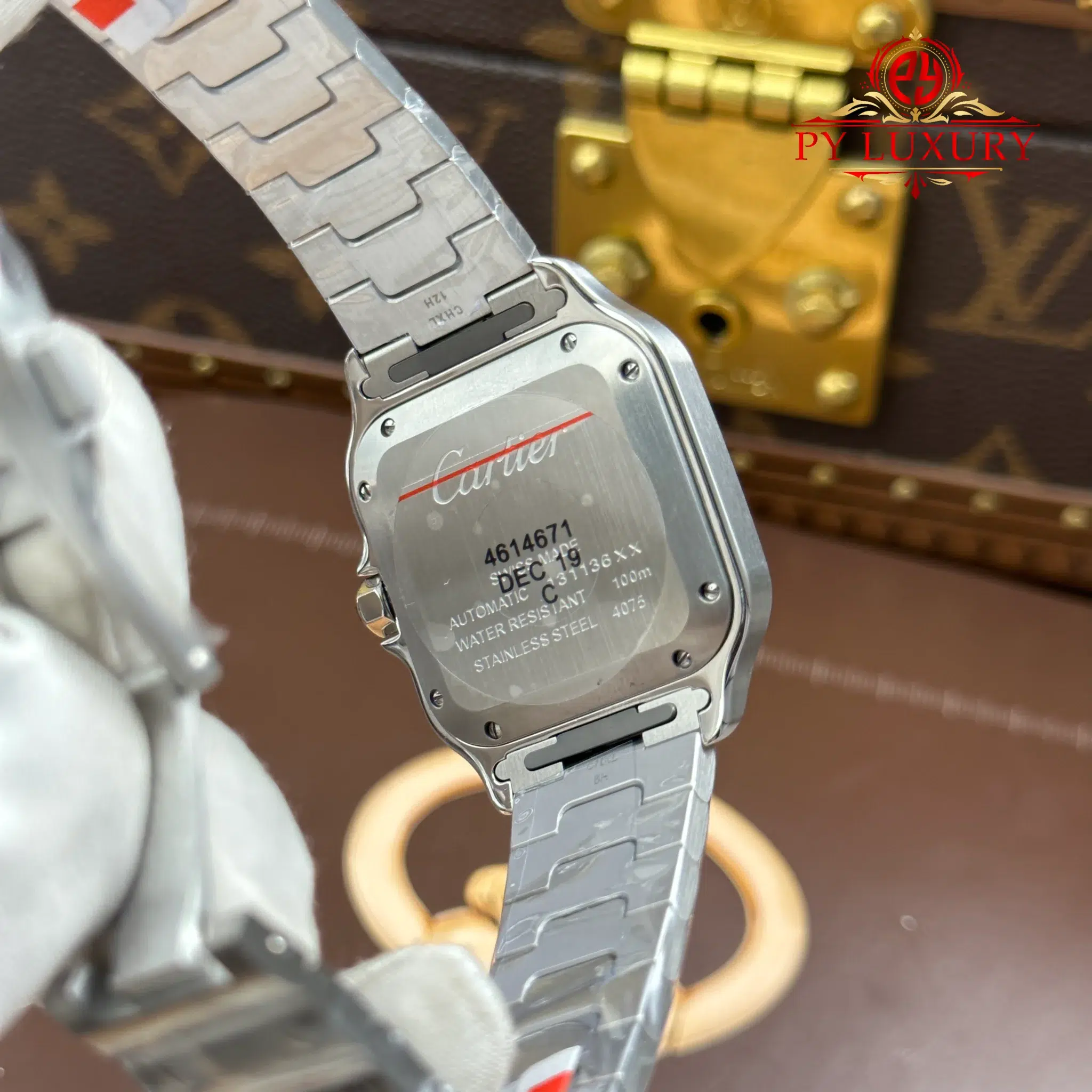 Cartier Santos WSSA0063 Blue Dial Medium Model Best Quality Replica - 10