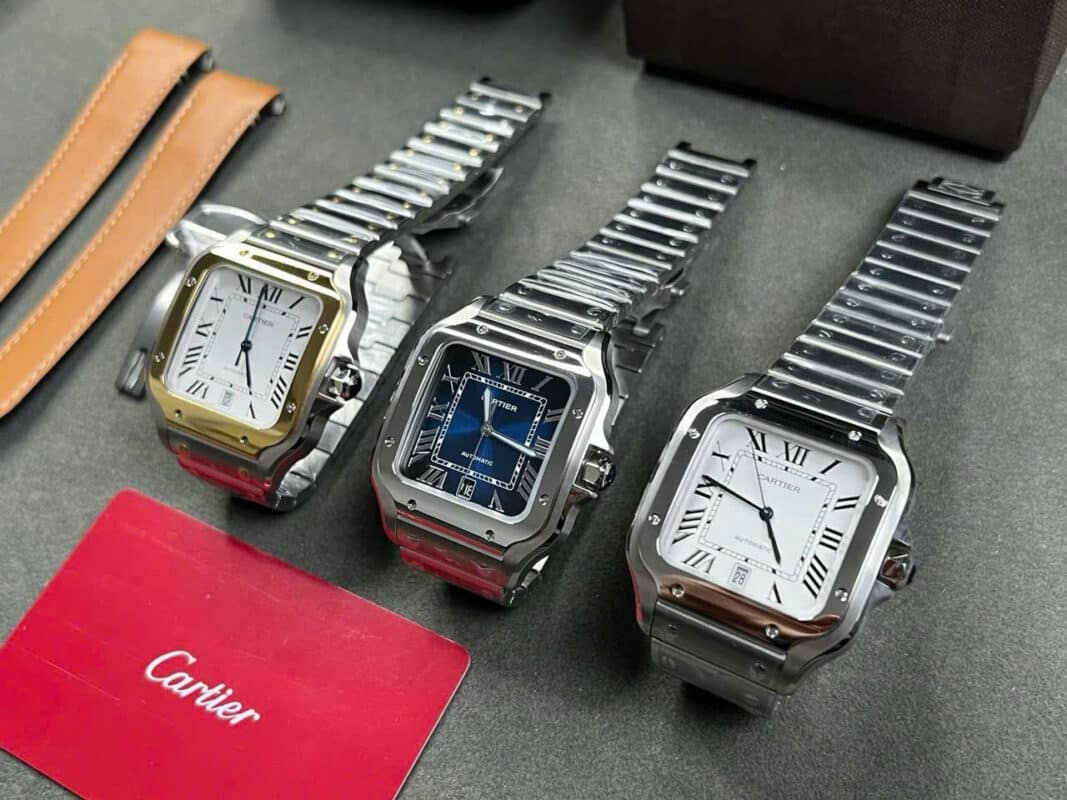 Đồng hồ Cartier Santos de Cartier rep 1:1 của nhà máy BV