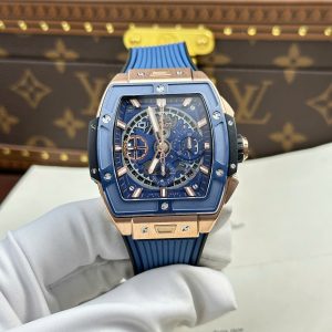 Hublot Spirit of Big Bang King Gold Blue Ceramic 1:1 Best Replica