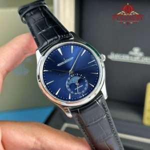 Jaeger-LeCoultre Master Ultra Thin Moon Blue Dial Leather