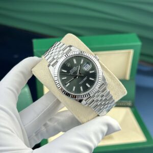 Đồng Hồ Rolex Datejust 126334 Mặt Xanh Bạc Hà Dây Jubilee Rep 1:1 Cao Nhất VSF 41mm