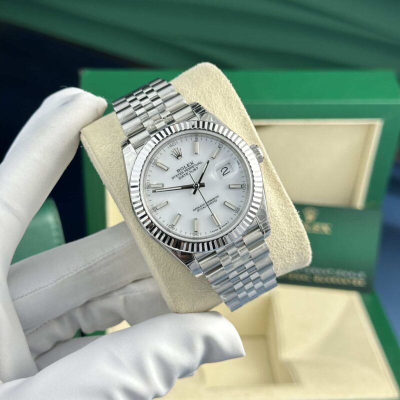 Rolex Datejust 126334 White Luminous Dial Jubilee Best Quality Replica VSF 41mm