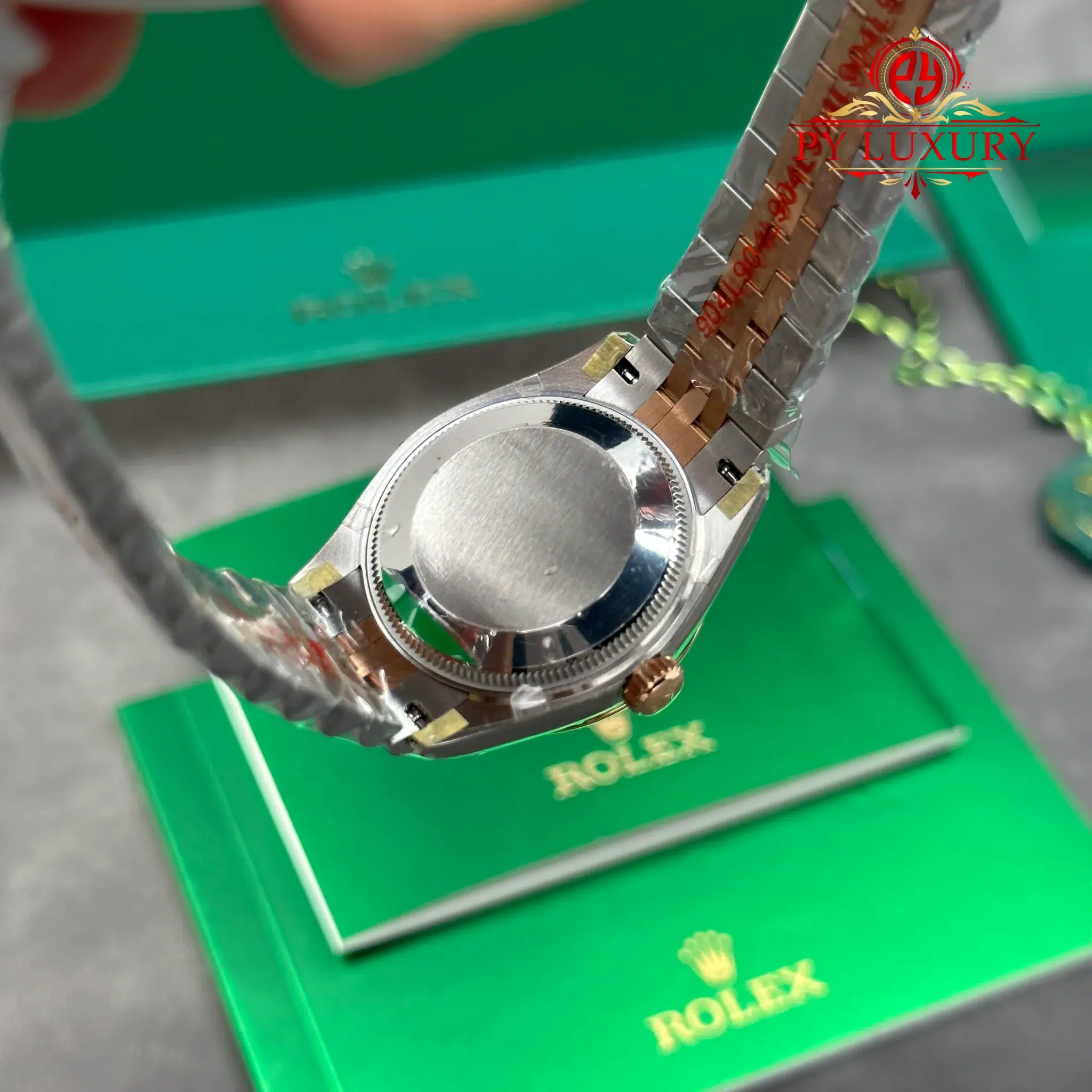 Rolex Datejust 278381RBR-0016 Two Tone Rose Gold Silver Dial Diamond Bezel Jubilee Best Replica THB - 9