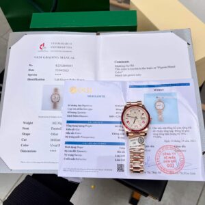 Đồng Hồ Rolex Day-Date 228398TRU Bọc Vàng 18K Chế Tác Moissanite & Ruby GMF V3 40mm