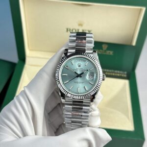 Đồng Hồ Rolex Day-Date 228236-0018 Mặt Số Xanh Băng Cọc Số Dạ Quang 178g GMF V3 40mm