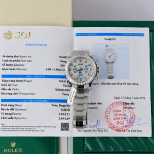 Đồng hồ Rolex Daytona 116576TBR Chế Tác Moissanite Hong Kong Replica 1:1 40mm