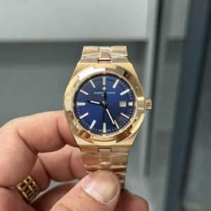 Đồng Hồ Nữ Vacheron Constantin Overseas 4600V/200R-B979 Vàng Hồng Mặt Xanh Replica 35mm