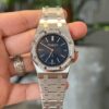 Đồng Hồ Audemars Piguet Royal Oak Jumbo 16202ST Mặt Xanh Blue Độ Viền Moissanite Rep 1:1 ZF 39mm