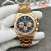 Audemars Piguet Royal Oak Chronograph 26331OR Blue Dial Custom Made 18K Solid Gold