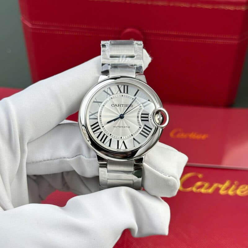 Đồng Hồ Nữ Cartier Ballon Bleu WSBB0048 Mặt Trắng Thép Rep 1:1 AF 36mm