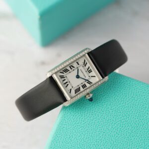 Cartier Tank Must W4TA0031 Ladies small mode Diamond Bezel