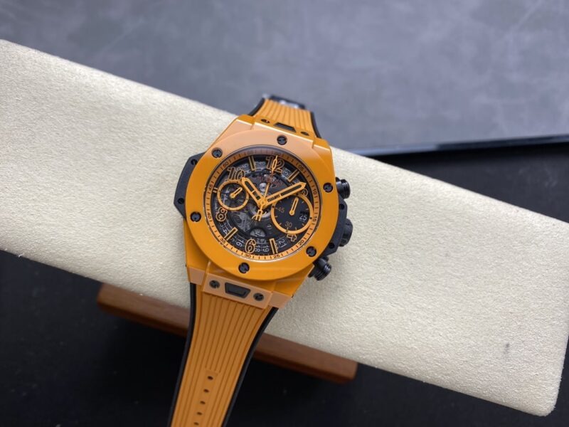 Đồng Hồ Hublot Big Bang Unico Orange Ceramic Chronograph Vỏ Gốm Màu Cam Rep1:1 BBF 42mm