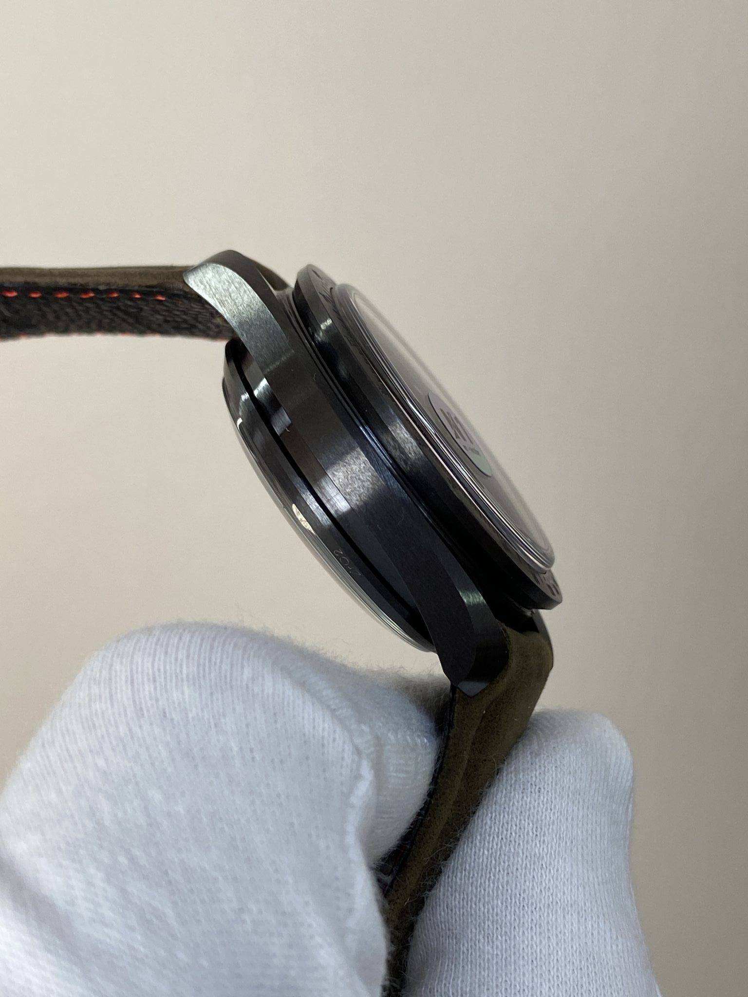 Omega Speedmaster Moonwatch Dark Side of the Moon Ceramic Black & Brown Leather Strap Replica 44mm - 5