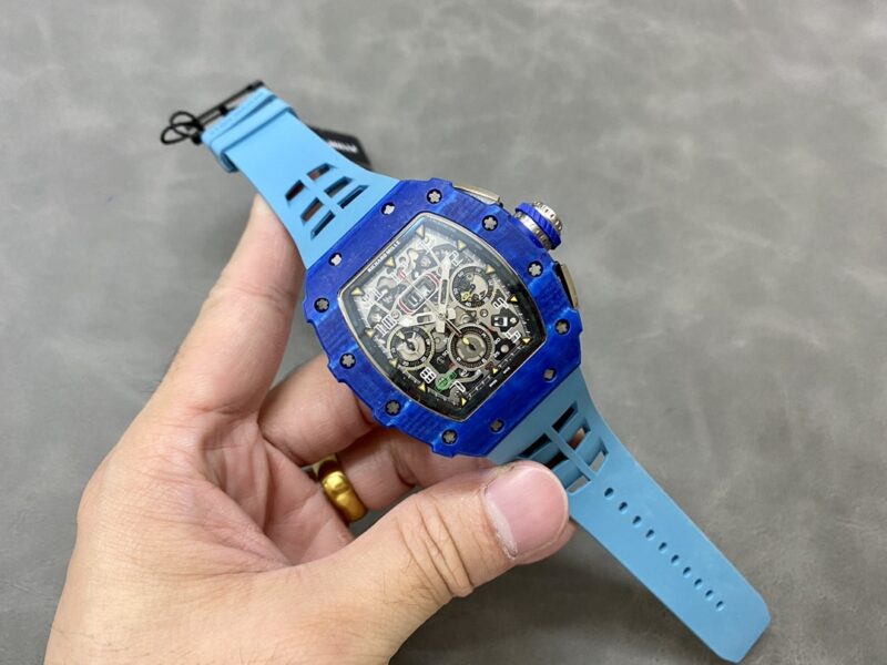 Richard Mille RM11-03 Jean Todt 50th Anniversary Chronograph Blue Carbon Fiber Best Replica