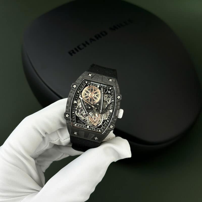 Đồng Hồ Richard Mille RM27-05 Rafael Nadal Vỏ Carbon Đen Replica