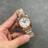 Rolex Day-Date 128235-0070 Rose Gold White Dial 158g Super Clone QF 36mm