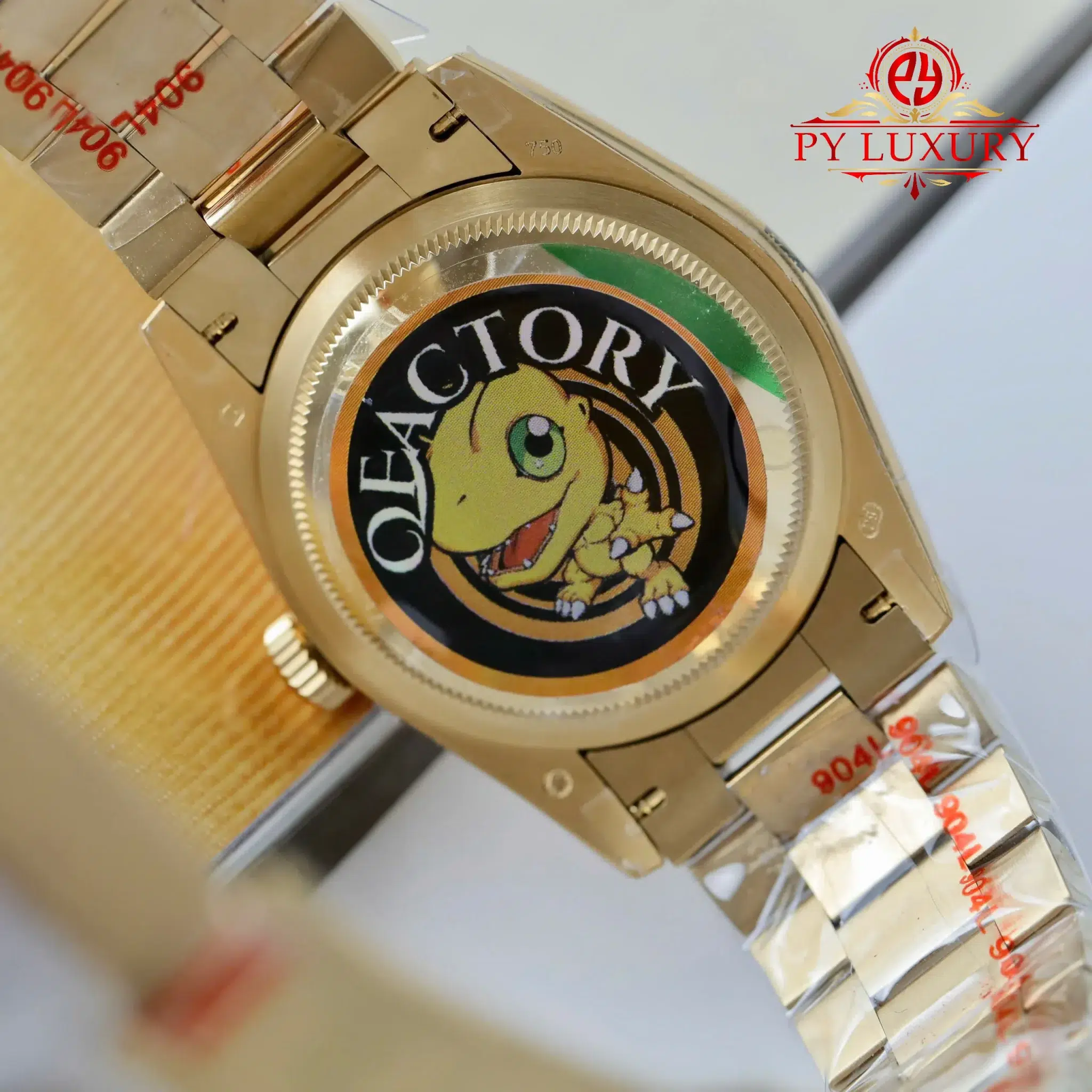 Rolex Day-Date 128238 Yellow Gold Bright Green Diamond-set Dial - 5