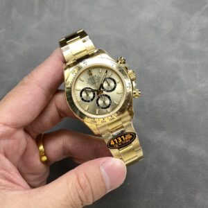 Rolex Daytona 126508-0005 Yellow Gold Golden Dial 180g Top Quality Replica QF 40mm